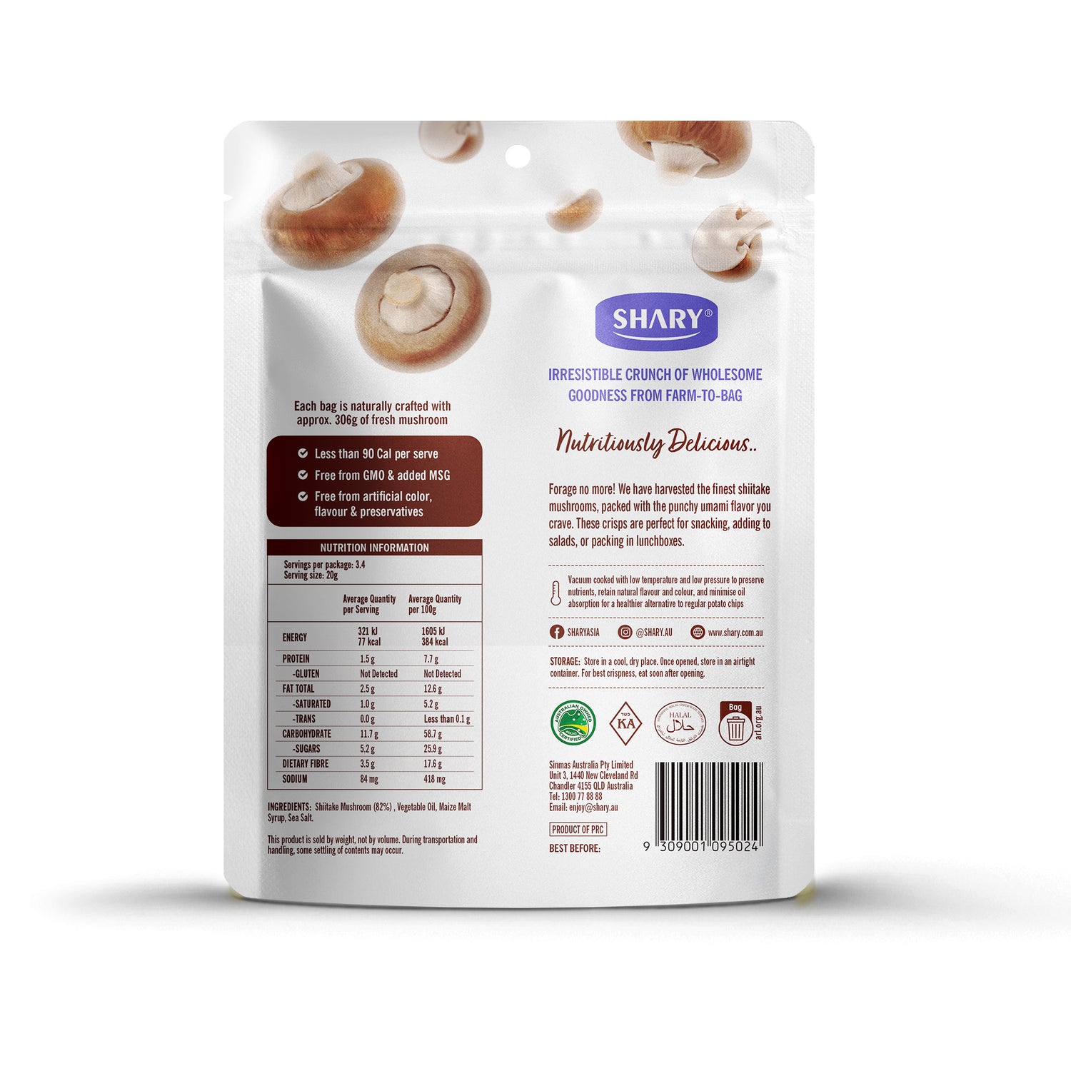 Shary Shiitake Mushroom Crisps