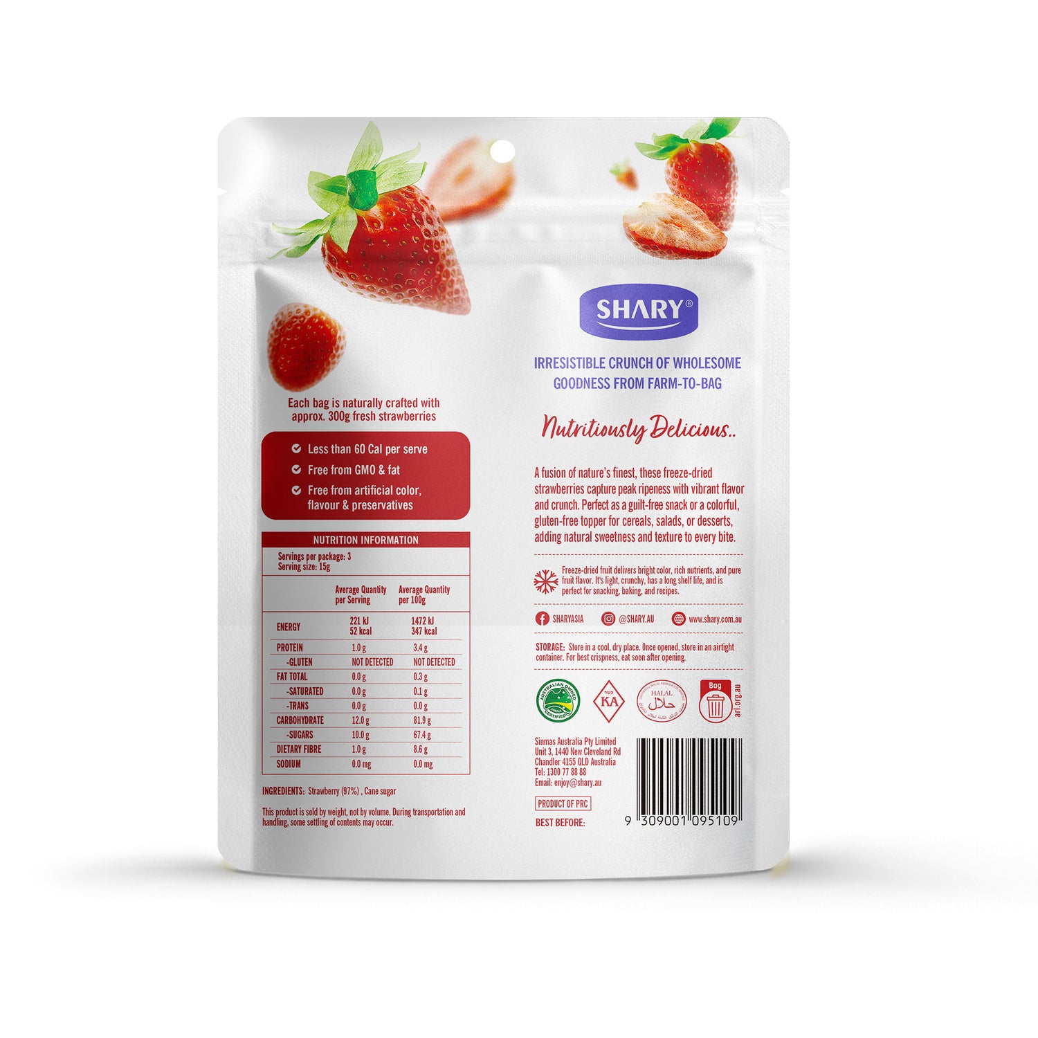 Shary Freeze Dried Strawberry - Shary Australia