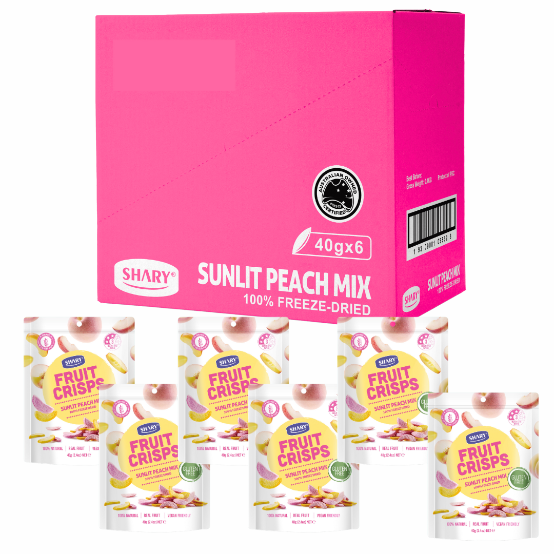 Shary Freeze Dried Mixed Peach Crisps - Shary Australia