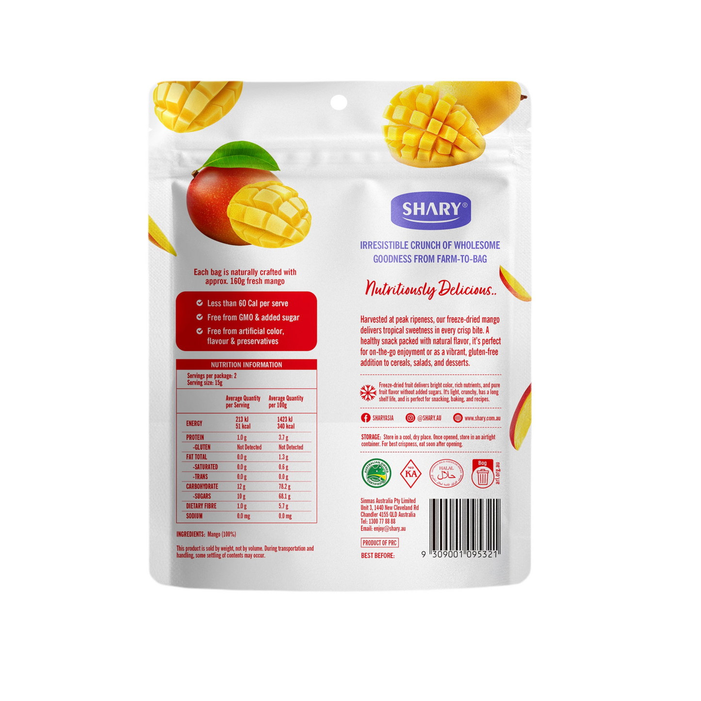 Shary Freeze Dried Mango