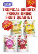 Tropical Brights Freeze-Dried Fruit Quartet