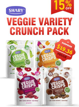 4 Veggie Flavours. One Big Crunch Party